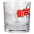 Pahar din sticlă pentru whisky cu zaruri - 300 ml