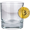 Pahar din sticlă pentru whisky Bitcoin – 300 ml
