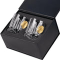 Set pahare din cristal pentru whisky Bitcoin – 355 ml