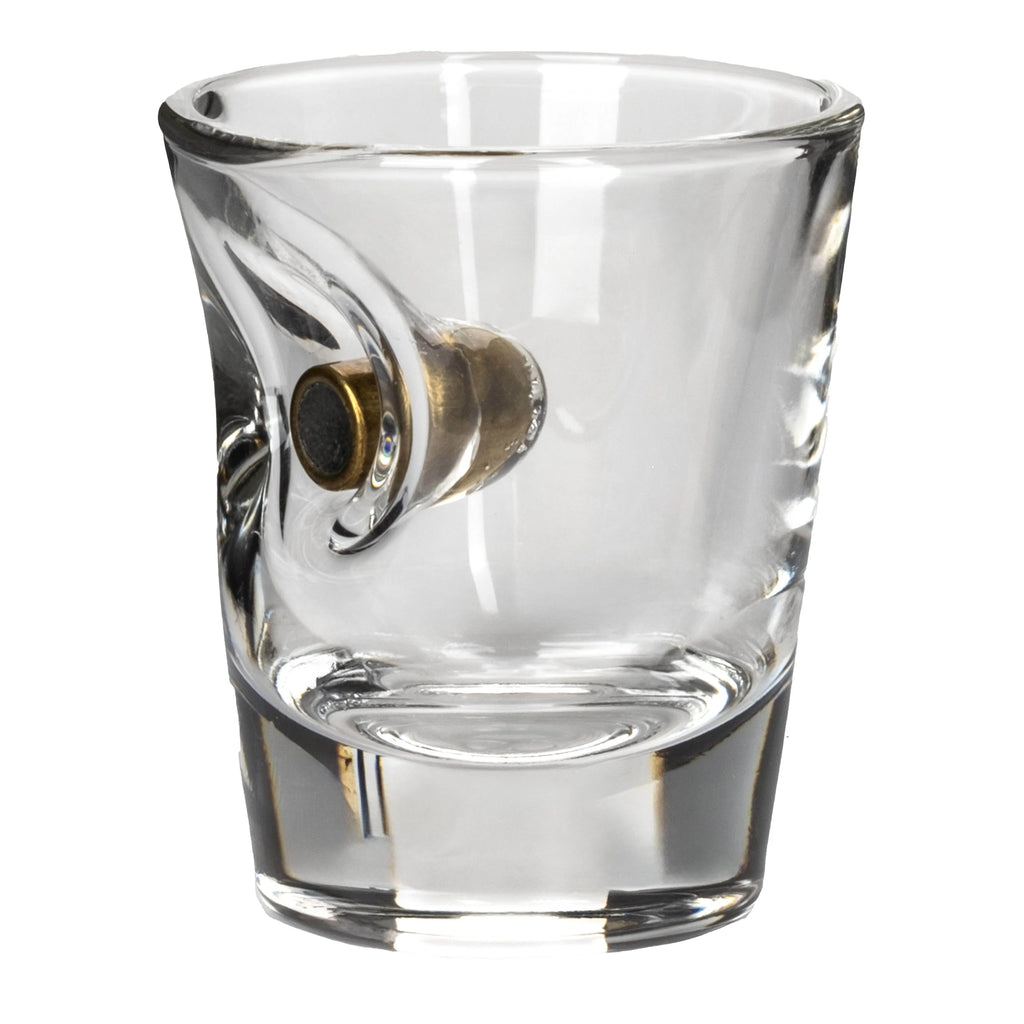 Set Pahare din sticlă pentru shot cu glont integrat - 45 ml